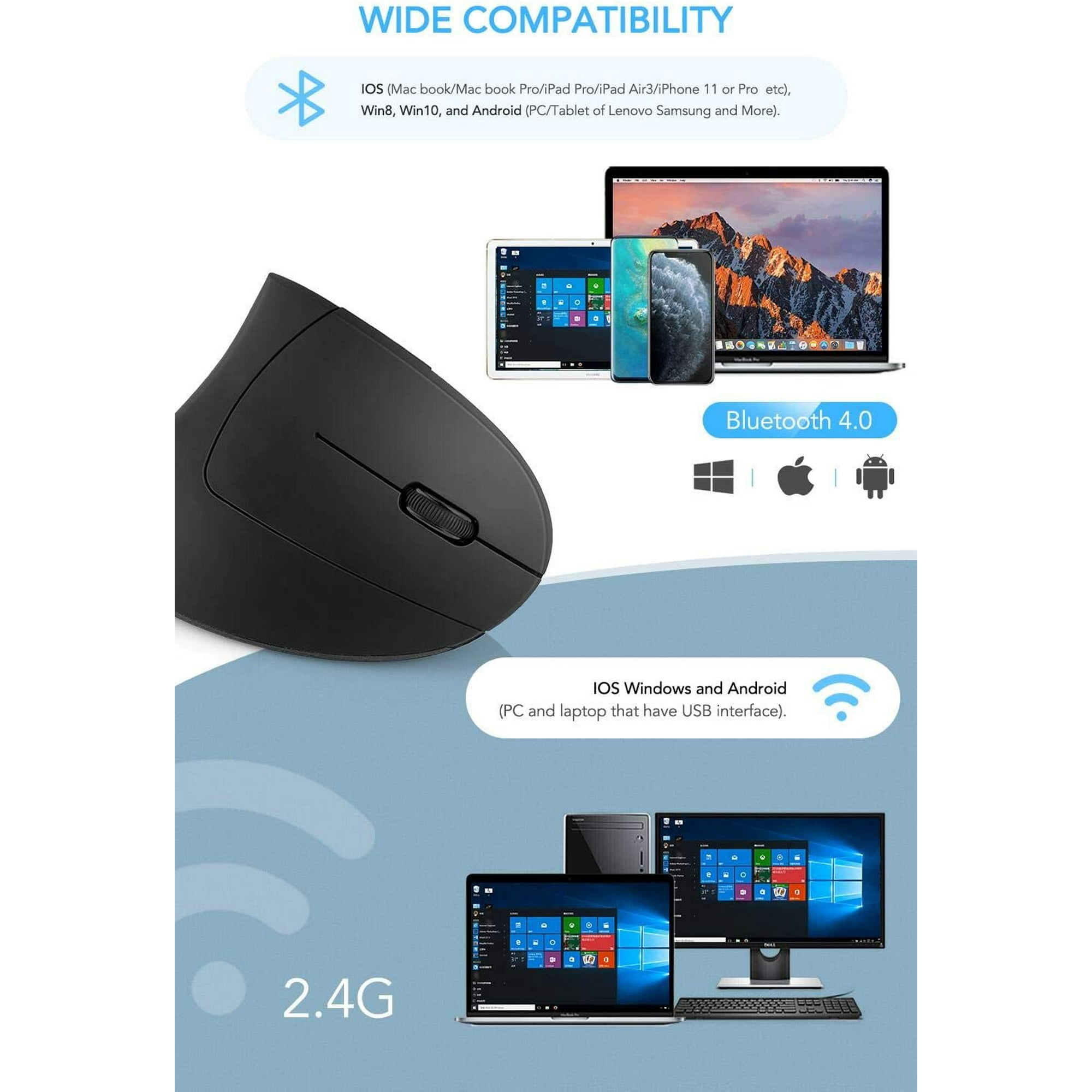 Accessories Black Ergonomic Mouse 5 Adjustable Dpi 800 10 1600 00 2400 Levels 7 Buttons For Laptop Pc Desktop Macbook Hommie Bluetooth 4 0 Rechargeable 2 4ghz Wireless Vertical Optical Mice Electronics Geniemensch Com Accessories Black Ergonomic Mouse 5 Adjustable Dpi 800 10 1600 00 2400 Levels 7 Buttons For Laptop Pc Desktop Macbook Hommie Bluetooth 4 0 Rechargeable 2 4ghz Wireless Vertical Optical Mice Electronics Geniemensch Com